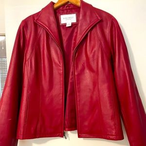 Red leather Jacket